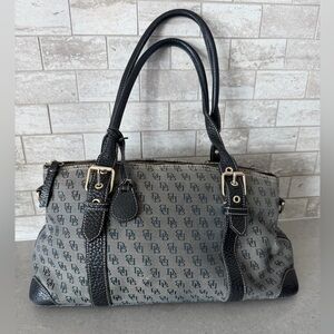 Dooney & Bourke Gray and Black Satchel